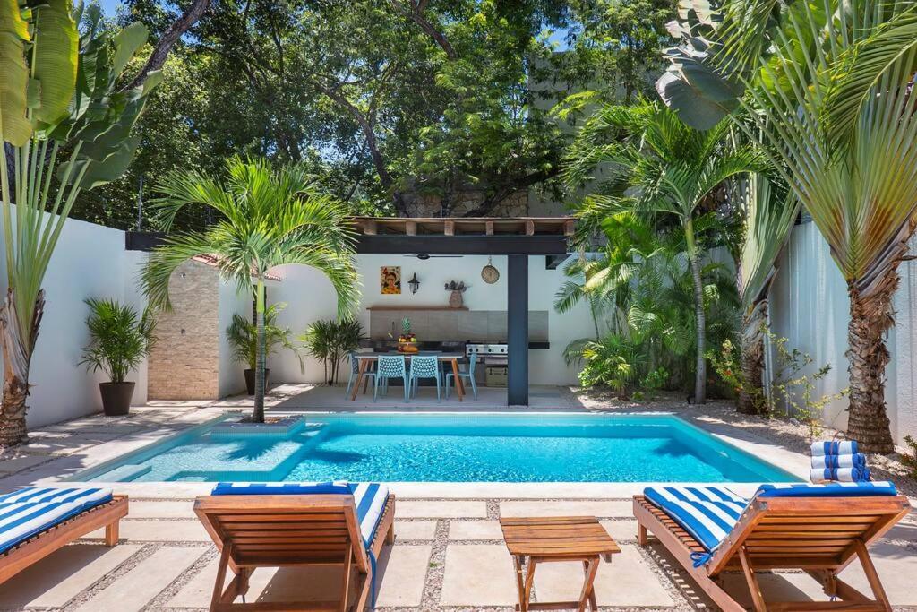 Wonderful Tropical Home 3Br, Garden, Private Pool. Tulum Pueblo Buitenkant foto