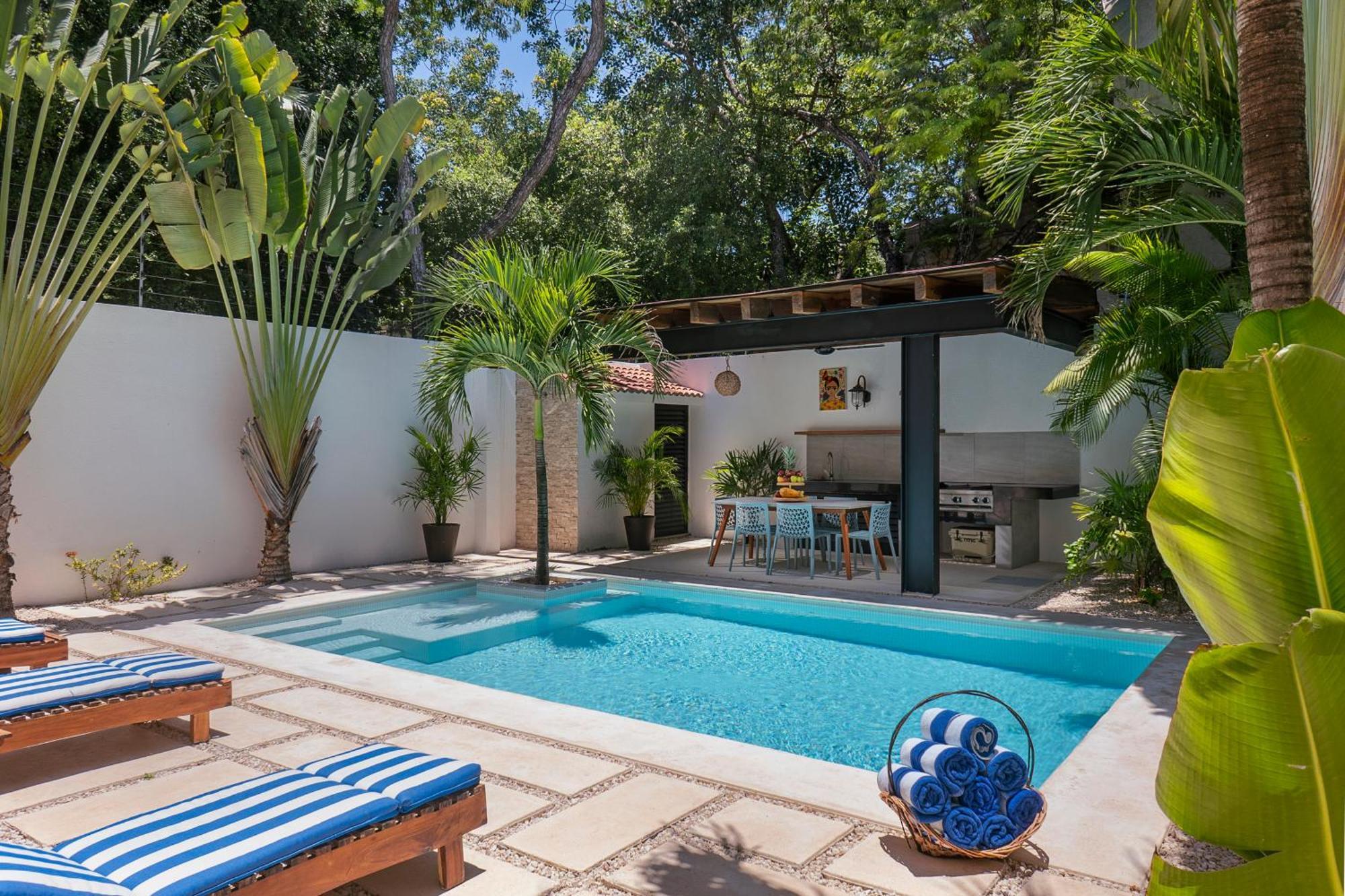 Wonderful Tropical Home 3Br, Garden, Private Pool. Tulum Pueblo Buitenkant foto